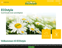 Tablet Screenshot of ecostyle.dk